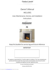 Charlton & Jenrick PARAGON P9 Owner's Manual