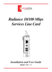 METRObility Optical Systems R821-1S Installation And User Manual