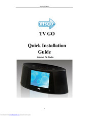 Disgo TV GO Quick Installation Manual