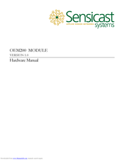 Sensicast OEM200 Hardware Manual