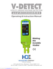 HD Electric V-DETECT Operating And Instruction Manual