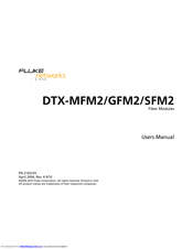 Fluke DTX-SFM2 User Manual