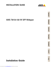 Axis T8154 60 W SFP Installation Manual