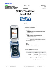 Nokia 6290 - Cell Phone 50 MB Service Manual