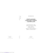iwc PORTUGIESER CONSTANT-FORCE TOURBILLON Operating Instructions Manual
