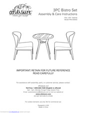 Atleisure FRN-300500 Assembly & Care Instructions