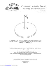 Atleisure M51776 Assembly & Care Instructions