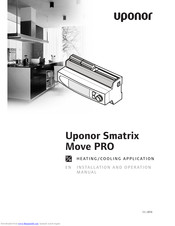 Uponor Smatrix Move PRO Installation And Operation Manual