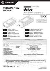 Nitto Kohki DEA0241N-AZ Instruction Manual