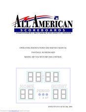 All American MP-7454 Operating Instructions And Service Manual
