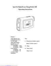 Spot-on LW600PRO Operating Instructions Manual