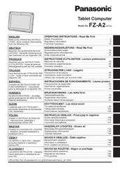 Panasonic FZ-A2 series Operating Instructions Manual