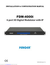 Fenger FDM-4000i Installation & Configuration Manual