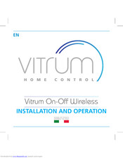 Vitrum On-Off Wireless Installation And Operation Manual