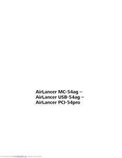 Lancom AirLancer USB-54ag Manual
