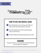 iDataLink Maestro AR-CH4 Install Manual