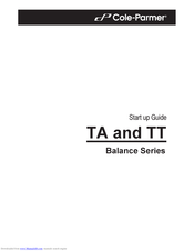 Cole Parmer TT-2102 Startup Manual