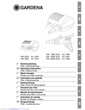 Gardena 7879 Operating Instructions Manual