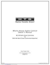 HTD MCA-66 Multi-Zone Owner's Manual