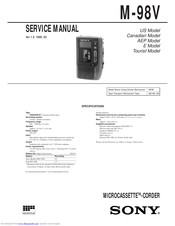 Sony M-98V Service Manual