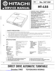 Hitachi HT-L55 Service Manual