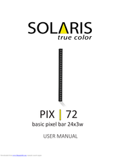 Solaris PIX 72 User Manual