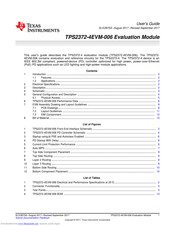 Texas Instruments TPS2372-4EVM-006 User Manual