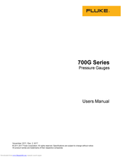 Fluke 700G0 User Manual