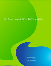 Yealink WP52P User Manual