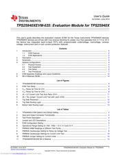 Texas Instruments TPS25940XEVM-635 User Manual