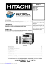 Hitachi HCUR700E Service Manual