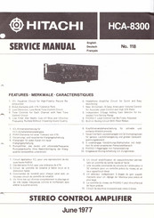 Hitachi HCA-8300 Service Manual