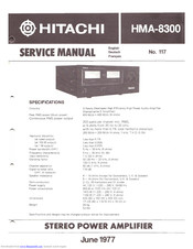 Hitachi HMA-8300 Service Manual