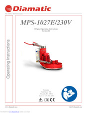 Diamatic MPS-1027E Operating Instructions Manual