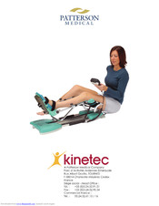 Patterson Medical Kinetec Spectra Essential Quick Start Manual