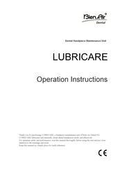Bien Air Lubricare HIM-1 Operation Instructions Manual