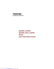 Toshiba Satellite L3xW-B Series User's Information Manual