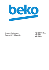 Beko RBI 2301 User Manual