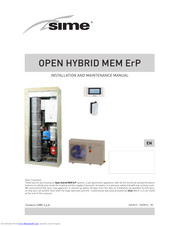 Sime Open Hybrid MEM 30-012 Installation And Maintenance Manual