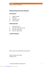 Pearson Easy Pen EP2 User Manual