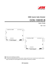 Idk COS-100HD-B User Manual