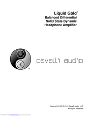 Cavalli Audio Liquid Gold Manual