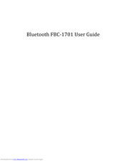 FCL Tech FBC-1701 User Manual