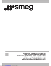 Smeg SA490TX60 Instructions For Installation And Use Manual