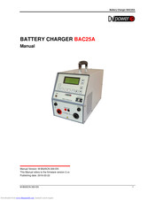 DV Power BAC25A Manual