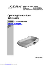 KERN MBE 20K10 Operating Instructions Manual
