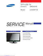 Samsung LE40M71B Service Manual
