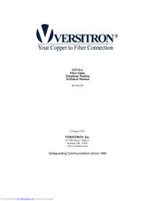 Versitron F271XA Technical Manual