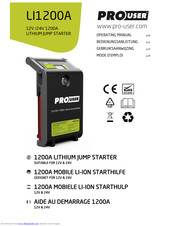 PROUSER LI1200A Operating Manual