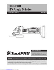 ToolPRO CGA18G.9 Instruction Manual